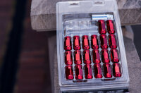 Forged Steel Japan Racing Lugnuts / Radmuttern JN1 12x1,25 Rot