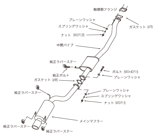 HKS Silent Hi Power Type-H Auspuffanlage - Nissan Skyline R32 GTR