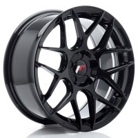 JR Wheels JR18 17x8 ET35 5H Blank Glossy Black