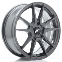 JR Wheels JR21 17x7 ET20-40 5H BLANK Hyper Gray