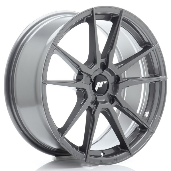 JR Wheels JR21 18x8 ET20-40 5H BLANK Hyper Gray