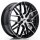 JR Wheels JR28 17x7 ET35 5x100 Gloss Black Machined Face