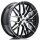 JR Wheels JR28 18x7,5 ET20-40 BLANK Gloss Black Machined Face