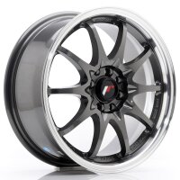 JR Wheels JR5 16x7 ET30 5x100/114,3 Gun Metal w/Machined Lip