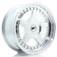 JR Wheels JR6 16x7 ET20-35 BLANK Silver Machined Face