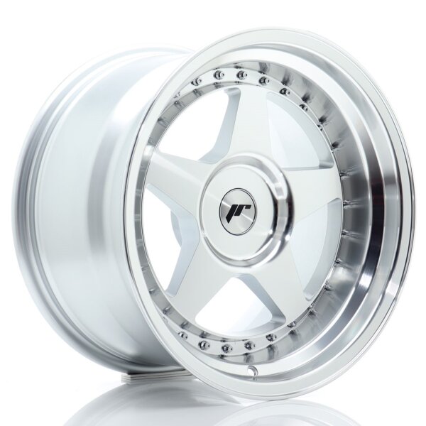 JR Wheels JR6 17x10 ET0-20 BLANK Silver Machined Face