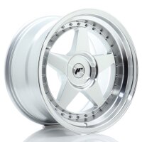 JR Wheels JR6 18x10 ET0-25 BLANK Silver Machined Face