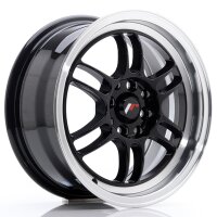 JR Wheels JR7 15x7 ET38 4x100/114 Glossy Black w/Machined...