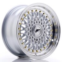 JR Wheels JR9 15x7 ET20 BLANK Silver w/Machined Lip